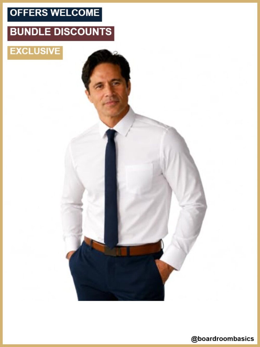 Men's Athletic Fit Long Sleeve Dress Shirt, Four Way Stretch